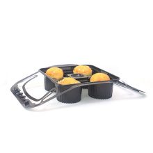 Black PP Plastic Coffee Cup Holder Tray Quality Milktea Cupcake Holder Tray